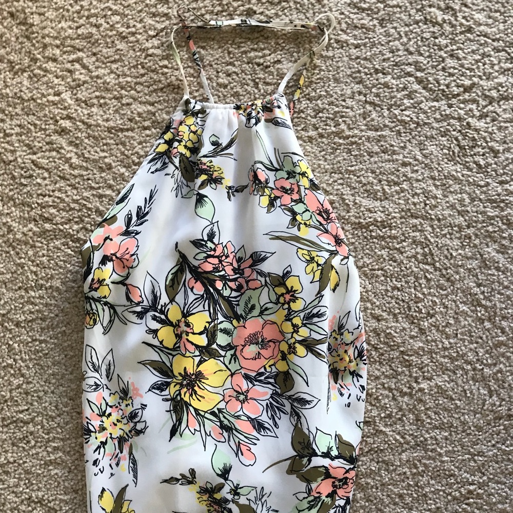 Leith Medium floral halter top